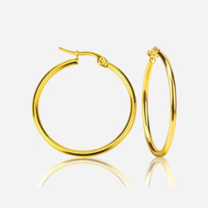 Køb Klassisk Thin Hoops 18K Guldbelagt billigt online tilbud