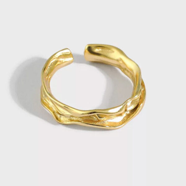 Køb Small Melted Ring 18K Guldbelagt billigt online tilbud