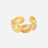 Køb Braided Texture Ring 18K Guldbelagt billigt online tilbud