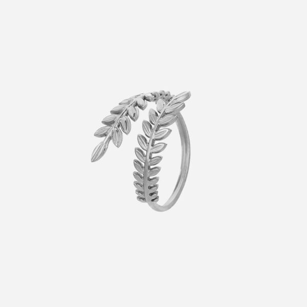 Køb Silvery Leaf Ring billigt online tilbud