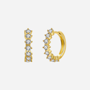 Køb Mini Zirkonia Chic Hoops 18K Guldbelagt billigt online tilbud