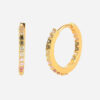 Køb Zirkonia Earth Hoops 18K Guldbelagt billigt online tilbud