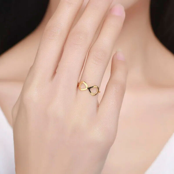 Køb Infinity Love Ring 18K Guldbelagt billigt online tilbud