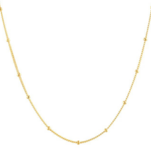 Køb Belphia Lillian Halskæde 925 Sterling Sølv 18K Guldbelagt - 36 + 5 cm / 925 Sterling Sølv 18K Guldbelagt billigt online tilbud