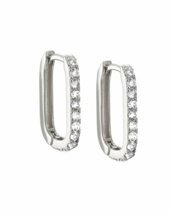 Køb Belphia Crystal Hoops 925 Sterling Sølv - One size / 925 Sterling Sølv billigt online tilbud