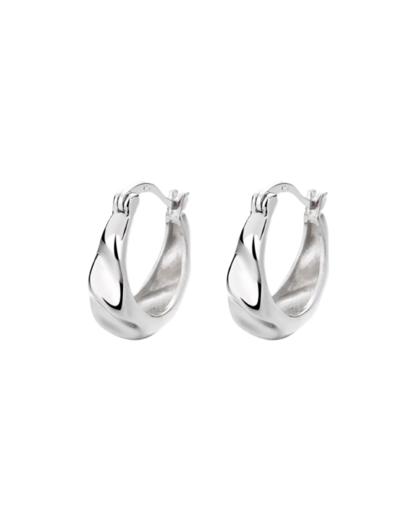 Køb Belphia Lyra Øreringe 925 Sterling Sølv 14mm - One Size / 925 Sterling Sølv billigt online tilbud