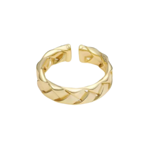 Køb Belphia Julia Ring 925 Sterling Sølv 18K Guldbelagt - Justerbar / 925 Sterling Sølv 18K Guldbelagt billigt online tilbud