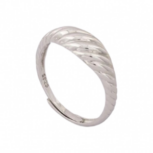 Køb Belphia Twist Ring 925 Sterling Sølv - Justerbar / 925 Sterling Sølv billigt online tilbud