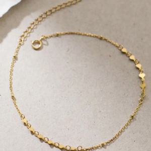 Køb Belphia Grace Armbånd 925 Sterling Sølv 18K Guldbelagt - 14 + 3 cm / 925 Sterling Sølv 18K Guldbelagt billigt online tilbud