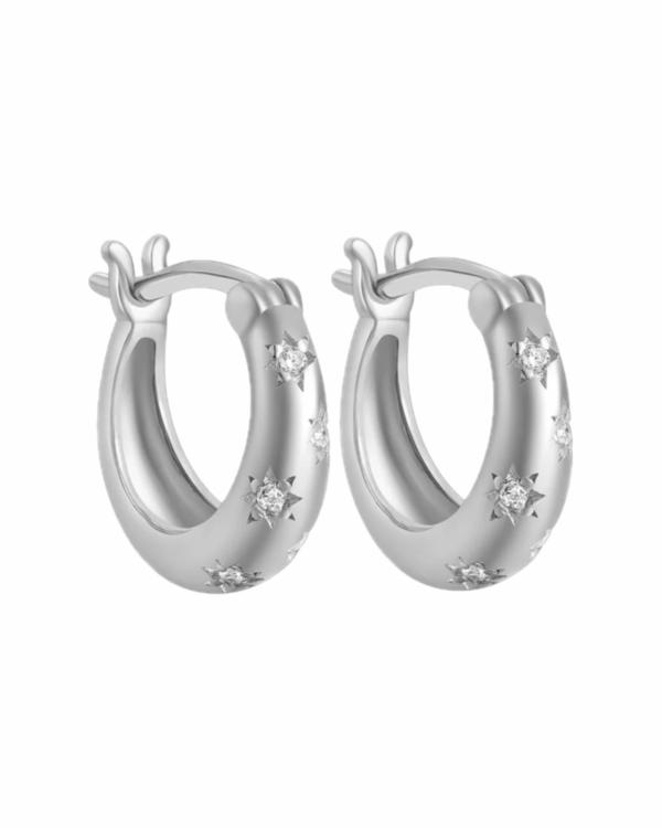 Køb Belphia Star Øreringe 925 Sterling Sølv 10mm - 925 Sterling Sølv billigt online tilbud