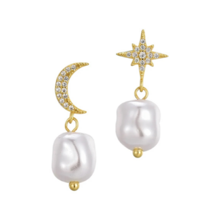 Køb Belphia Sky øreringe 925 Sterling Sølv 18K Guldbelagt - One Size / 925 Sterling Sølv 18K Guldbelagt billigt online tilbud