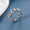 Køb Belphia Ring 925 Sterling Sølv - Justerbar / A925 Sterling Sølv billigt online tilbud