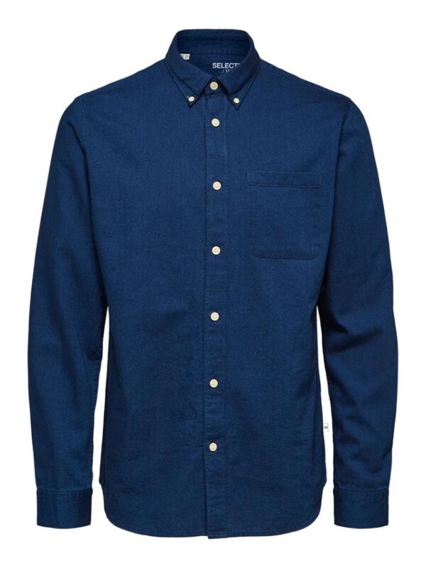 Køb SLHREGRICK-DENIM SHIRT LS S NO billigt online tilbud