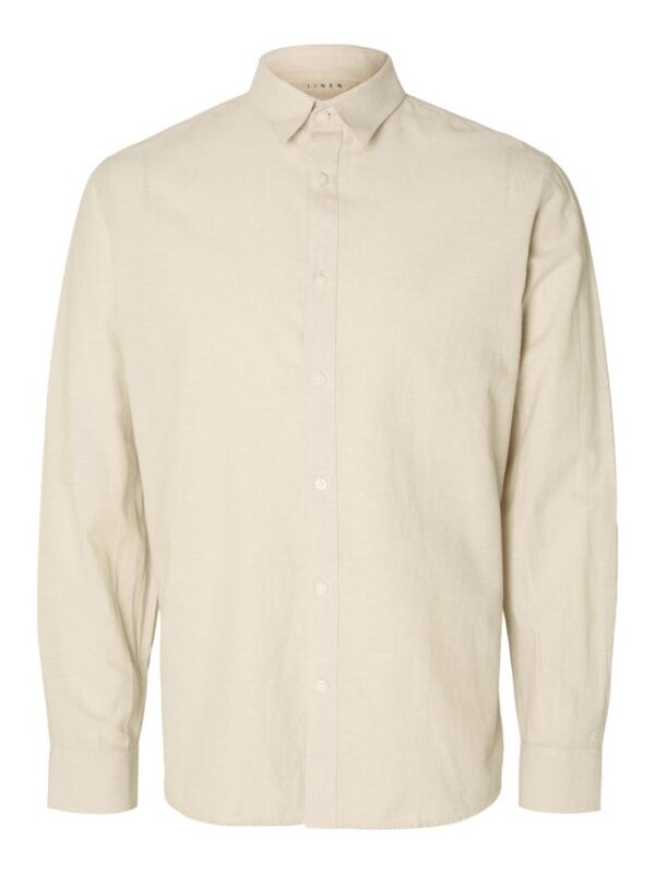 Køb SLHSLIMNEW-LINEN SHIRT LS W NO billigt online tilbud