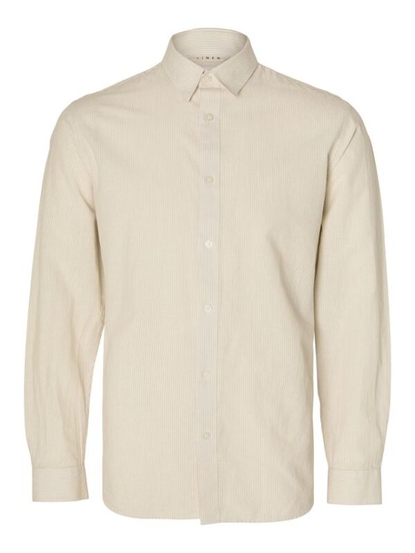 Køb SLHSLIMNEW-LINEN SHIRT LS W NO billigt online tilbud