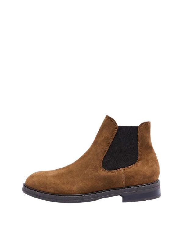 Køb SLHBLAKE SUEDE CHELSEA BOOT B NOOS billigt online tilbud