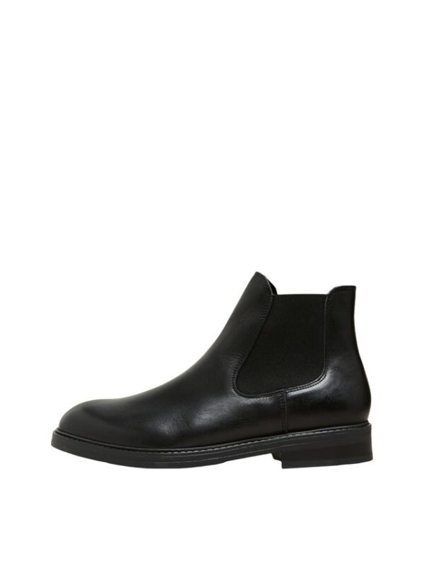 Køb SLHBLAKE LEATHER CHELSEA BOOT B NOO billigt online tilbud