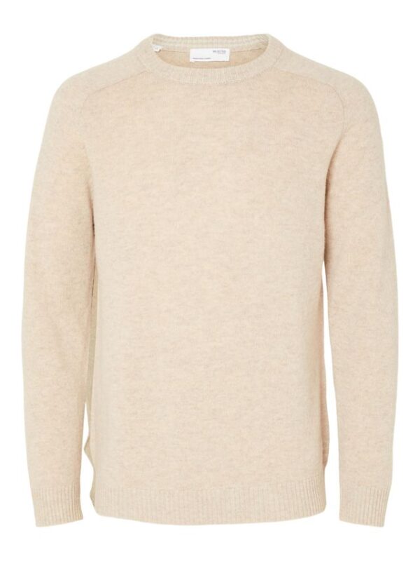 Køb SLHNEWCOBAN LAMBS WOOL CREW NECK W billigt online tilbud