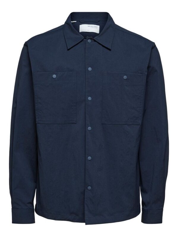 Køb SLHLOOSELIGHT-NYLON OVERSHIRT LS B billigt online tilbud