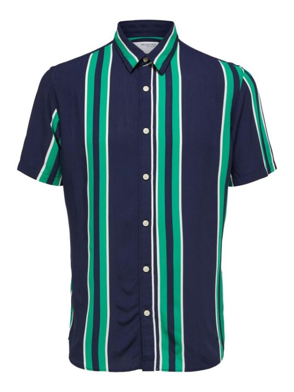 Køb SLHSLIMCARL SHIRT SS STRIPES M billigt online tilbud