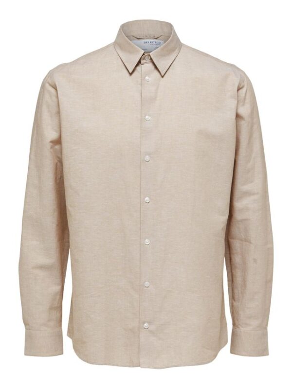 Køb SLHREGNEW-LINEN SHIRT LS CLASSIC W billigt online tilbud