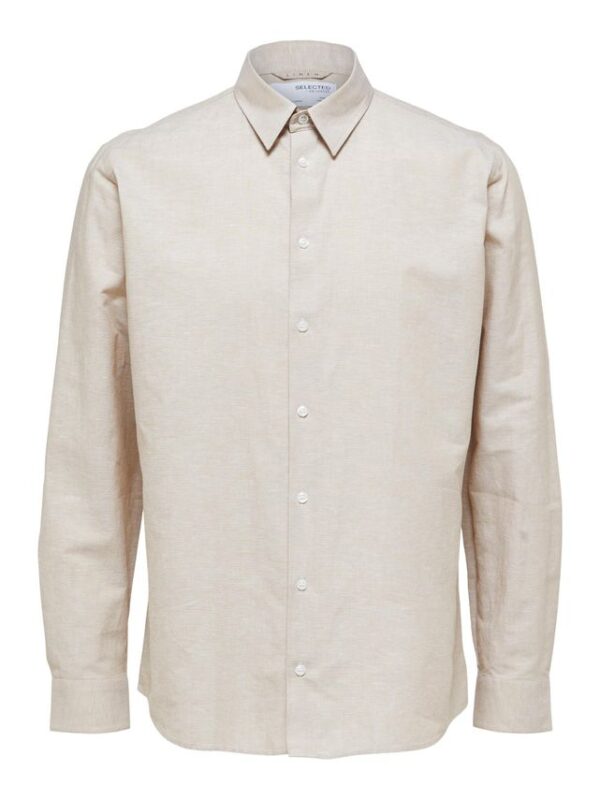 Køb SLHSLIMNEW-LINEN SHIRT LS CLASSIC W billigt online tilbud