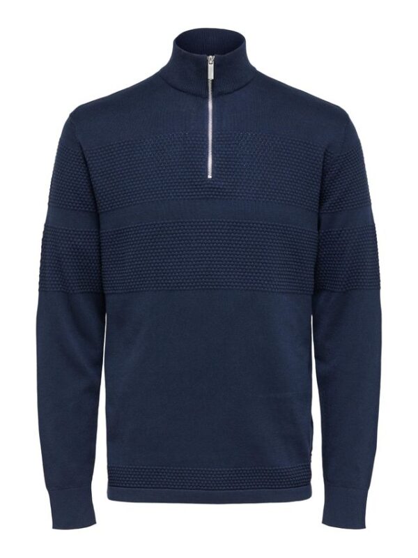 Køb SLHMAINE LS KNIT HALF ZIP  W NOOS billigt online tilbud