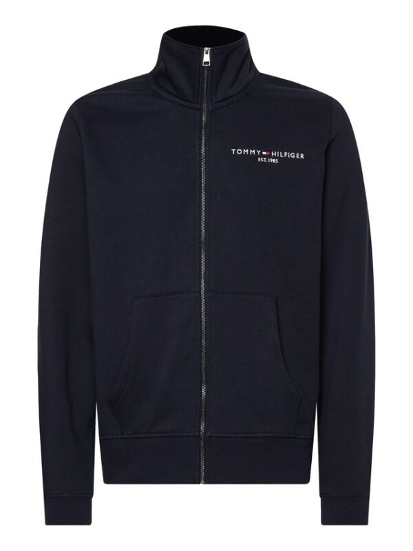 Køb TOMMY LOGO ZIP THRU STAND COLLAR billigt online tilbud