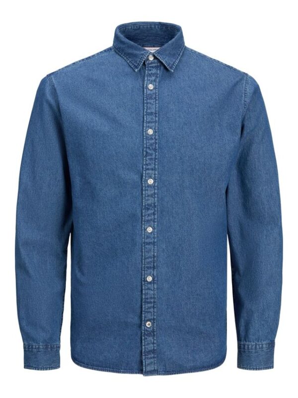 Køb JJPLAIN KANSAS DENIM SHIRT LS billigt online tilbud