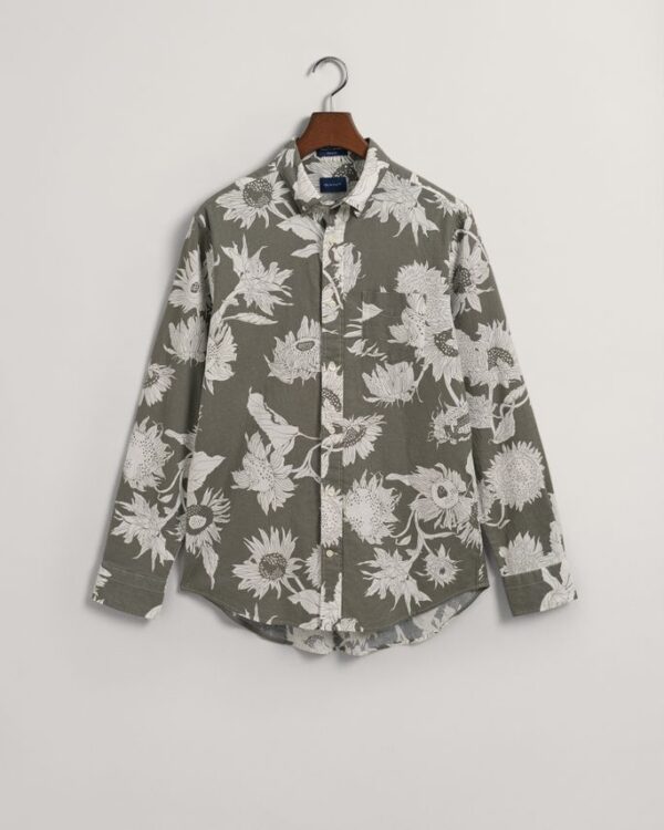 Køb REG COTTON LINEN SUNFLOWER SHIRT billigt online tilbud