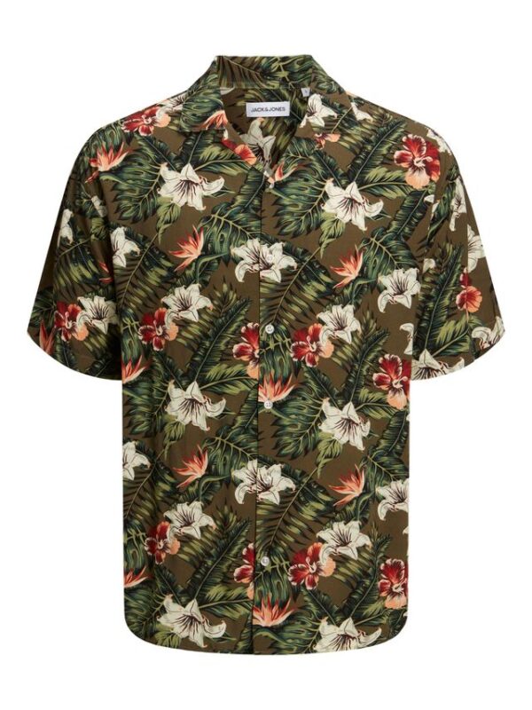 Køb JJEJEFF RESORT FLORAL SHIRT SS SN billigt online tilbud