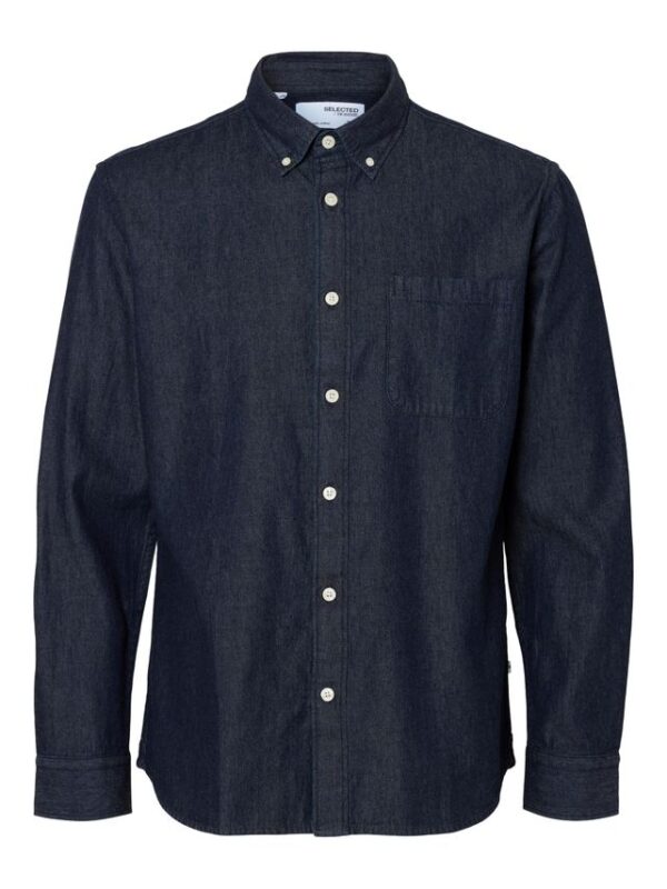 Køb SLHREGRICK-DENIM-NEW SHIRT LS NOOS billigt online tilbud