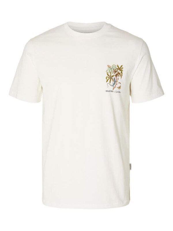 Køb SLHLOOSESONNY PRINT SS O-NECK TEE W billigt online tilbud