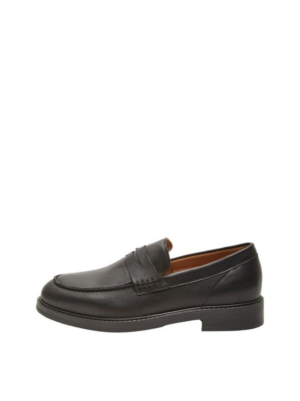 Køb SLHBLAKE LEATHER PENNY LOAFER B billigt online tilbud