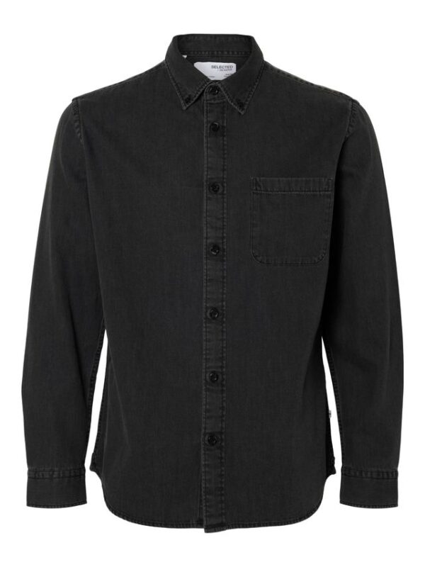 Køb SLHREGRICK-DENIM-NEW SHIRT LS billigt online tilbud