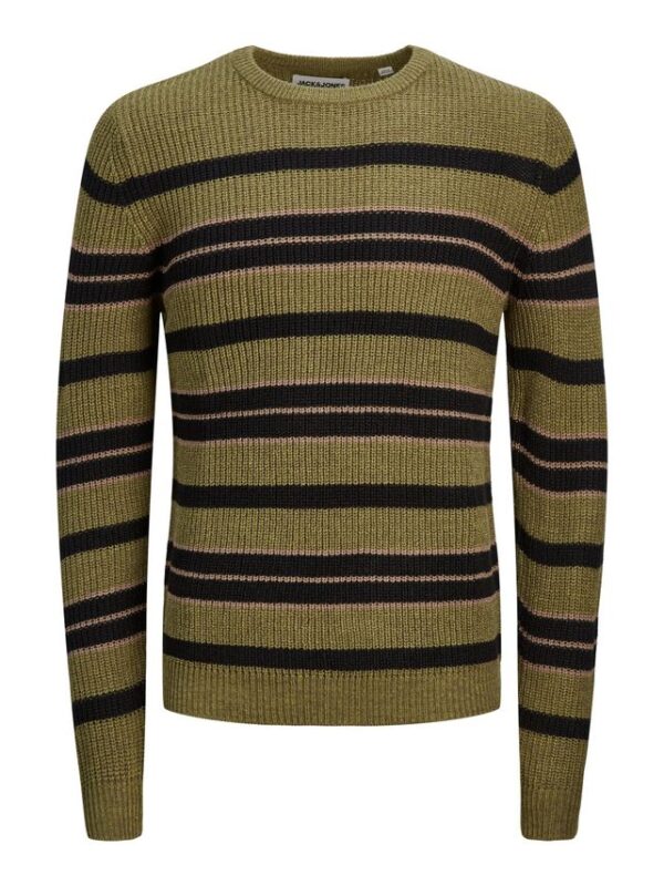 Køb JCOTWIST STRIPED KNIT CREW NECK billigt online tilbud