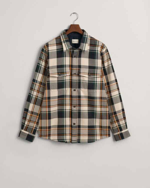 Køb HEAVY TWILL CHECK OVERSHIRT billigt online tilbud