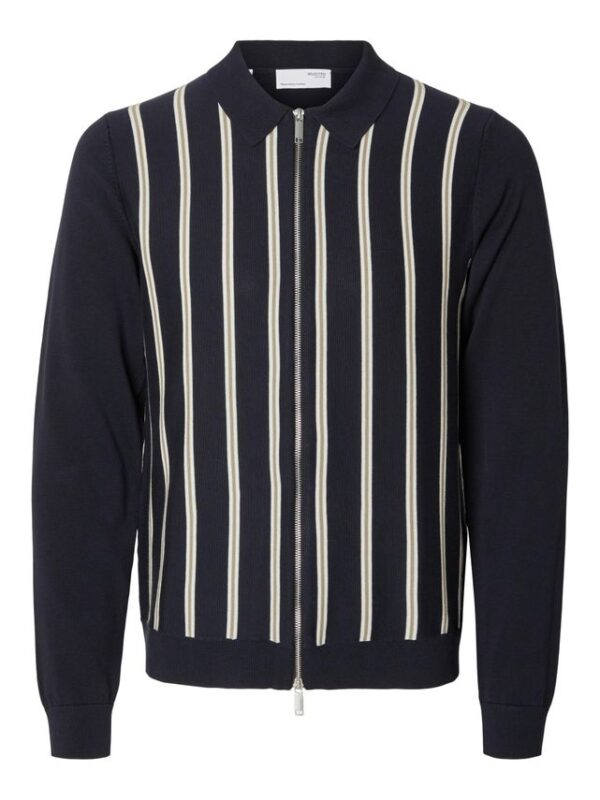 Køb SLHMATTIS LS KNIT STRIPE ZIP CARDIG billigt online tilbud