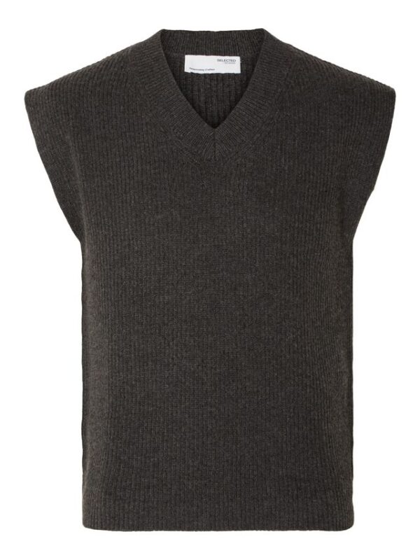 Køb SLHRONN RELAXED KNIT VEST B billigt online tilbud