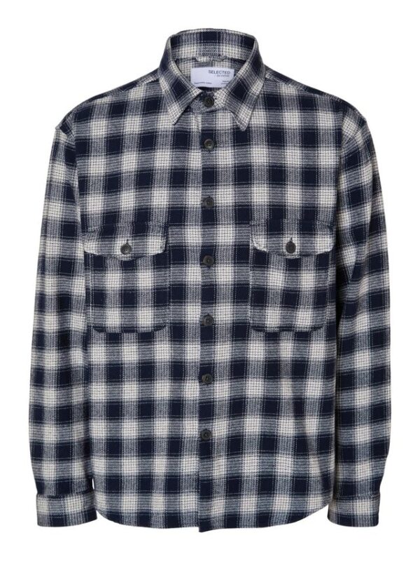 Køb SLHLOOSEMASON-FLANNEL OVERSHIRT NOO billigt online tilbud