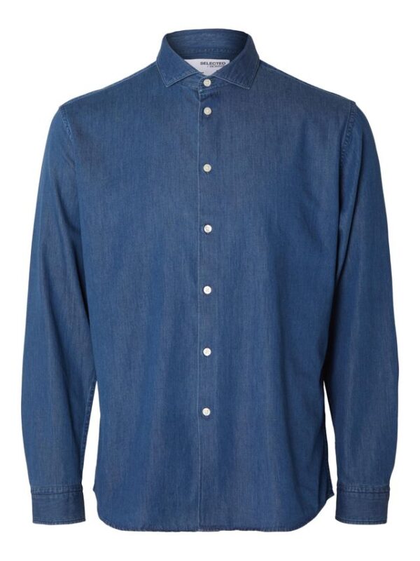 Køb SLHREG-FORMAL DENIM SHIRT LS billigt online tilbud