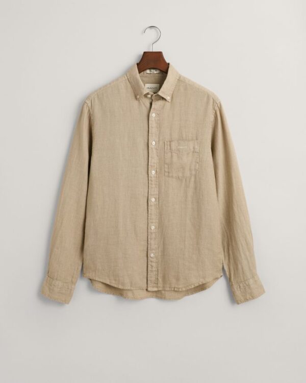 Køb REG GMNT DYED LINEN SHIRT billigt online tilbud