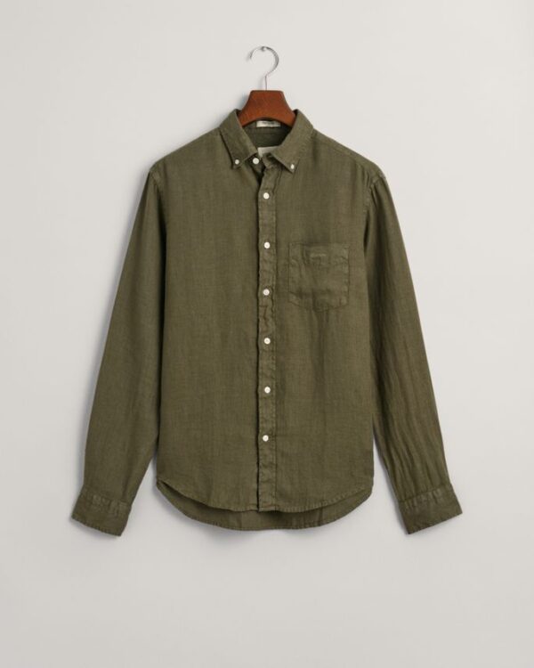 Køb REG GMNT DYED LINEN SHIRT billigt online tilbud