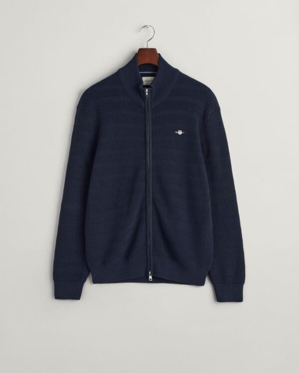 Køb STRIPE TEXTURED COTTON FULL ZIP billigt online tilbud