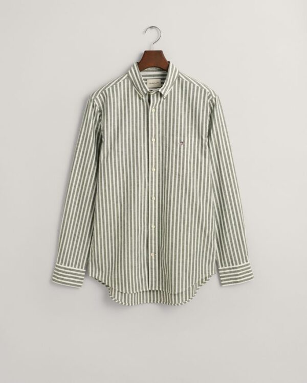 Køb REG COTTON LINEN STRIPE SHIRT billigt online tilbud