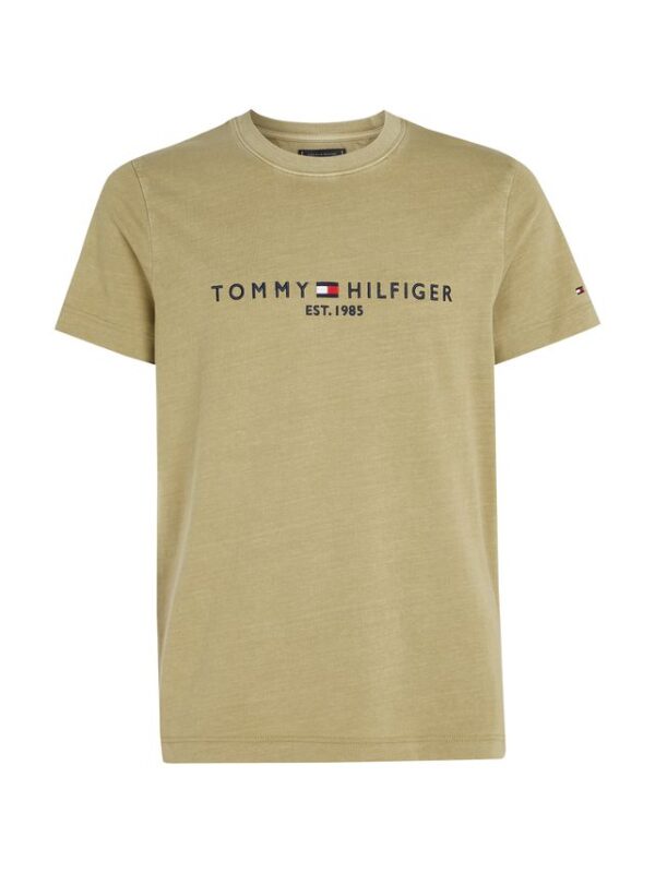 Køb GARMENT DYE TOMMY LOGO TEE billigt online tilbud