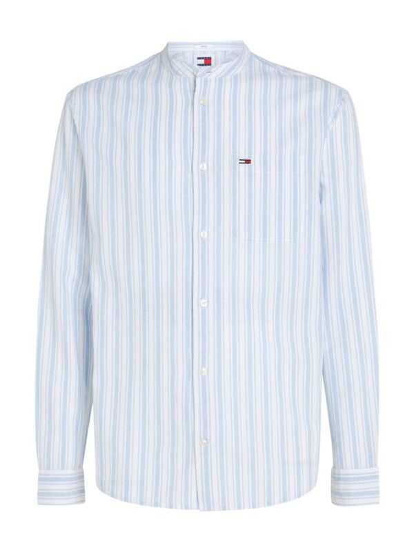 Køb TJM MAO STRIPE LINEN BLEND SHIRT billigt online tilbud