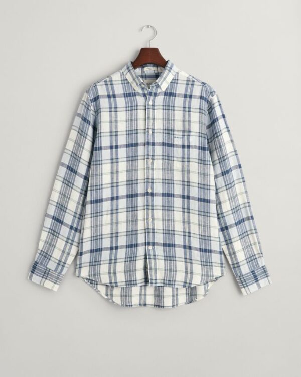 Køb REG LINEN MADRAS SHIRT billigt online tilbud