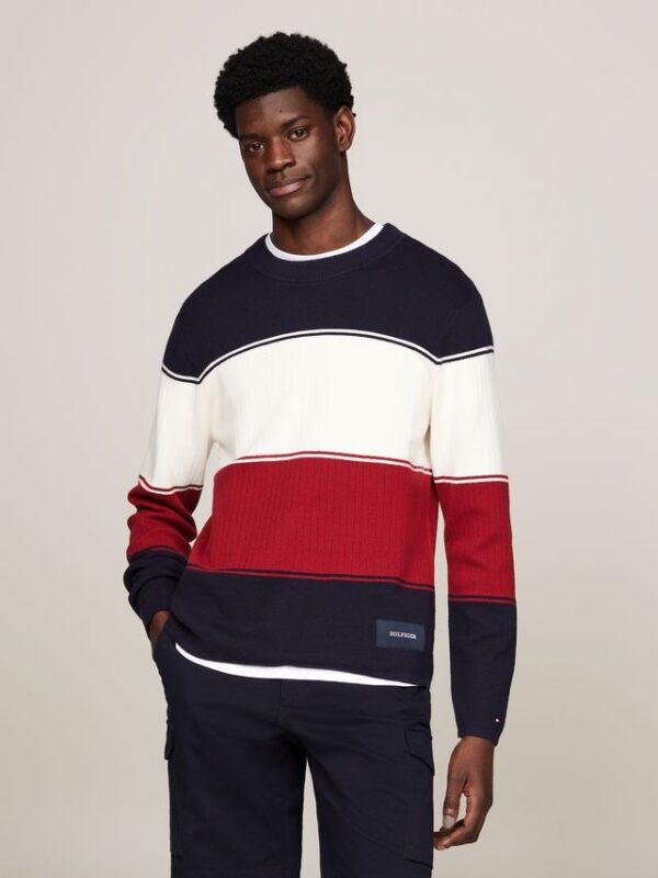 Køb MILANO COLOURBLOCK CREW NECK billigt online tilbud