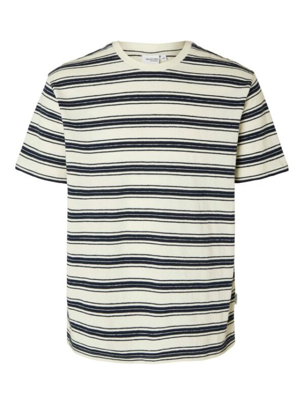 Køb SLHRELAXSOLO STRIPE SS O-NECK TEE billigt online tilbud